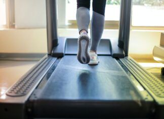 Can You Put a Treadmill on Carpet - Girl on treadmill