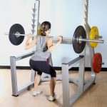 squat rack bar weight